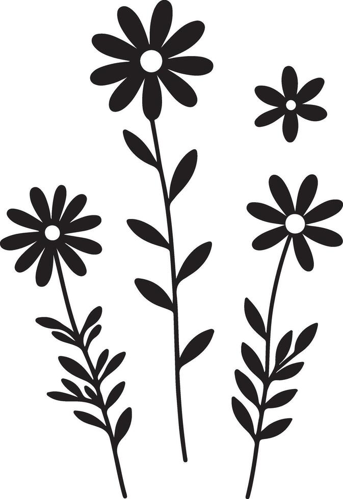 Flower Silhouette, Download Free vector