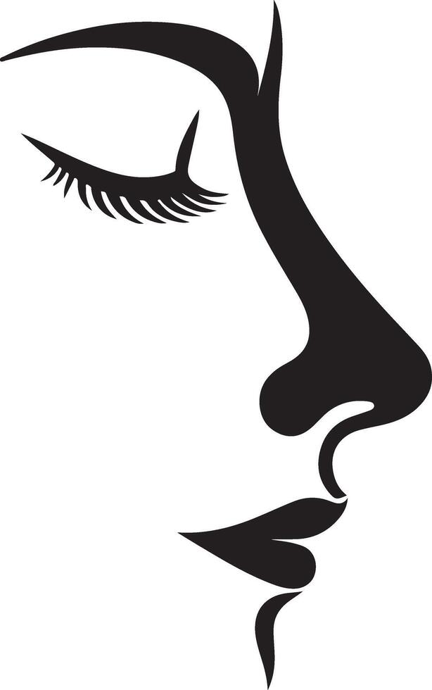 Nose Silhouette Illustration Stock vector