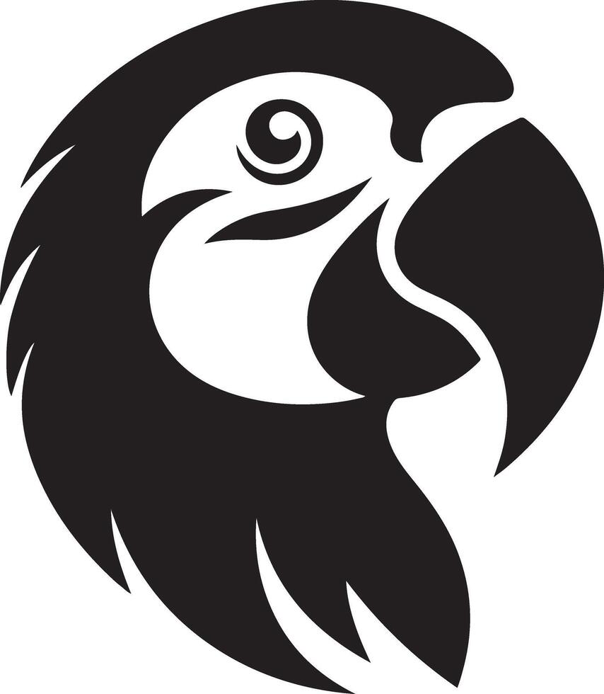 Parrot Clipart, Parrot Logo illustration vector