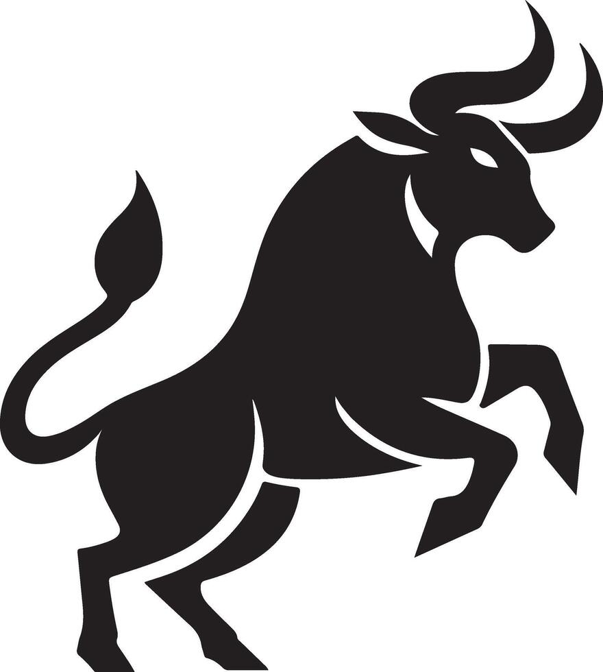 Angry bull attack Royalty Free Image vector