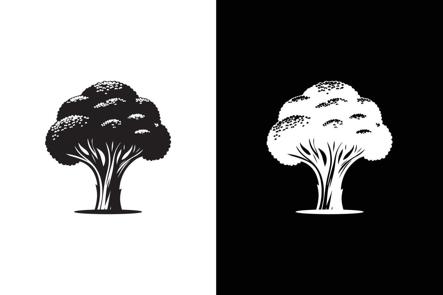 Broccoli Icon silhouette for design. Easily editable. Broccoli Icon illustration vector