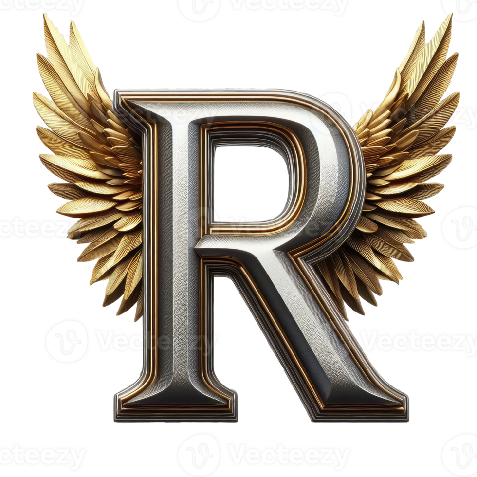 The letter r with wings on it png