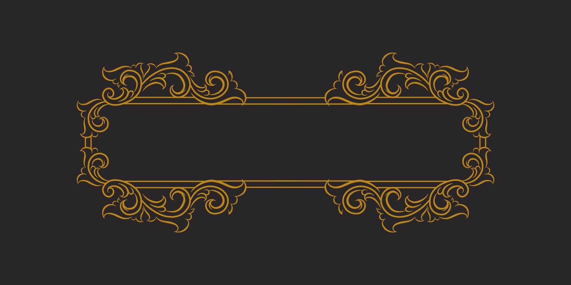 Frames and Plaques of Classic Style vector