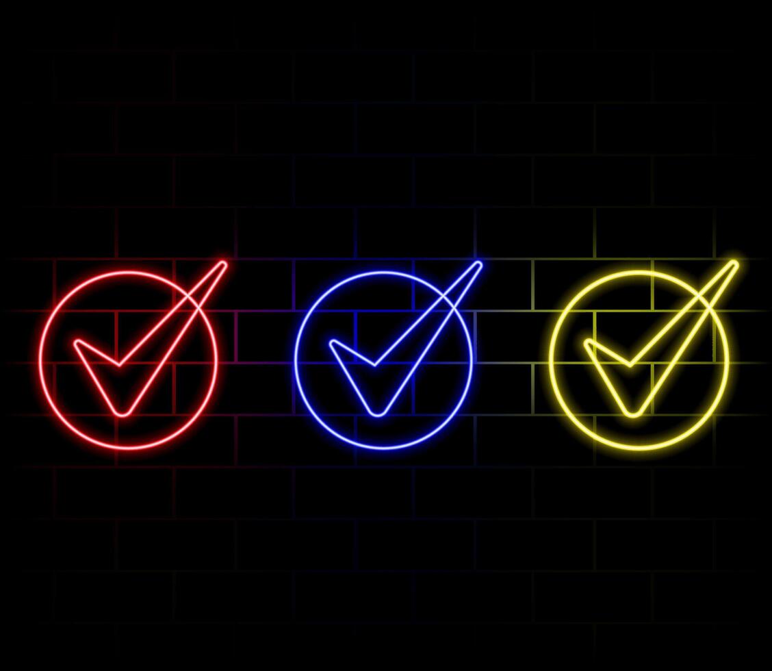 Certificate line icon. Neon laser lights. Verified award sign. Accepted or confirmed symbol. Glow laser speech bubble. Neon lights chat bubble. Banner badge with certificate icon. vector