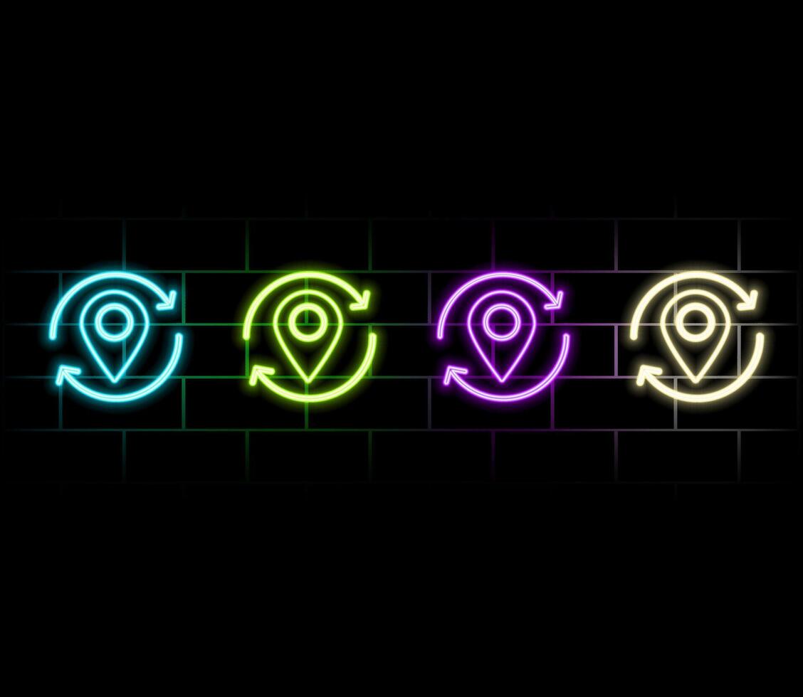 Gps technology background. pin icon Gps on dark blue background.Travel way concept.Find trip, Geo pinpoint.Location navigator illustration. vector