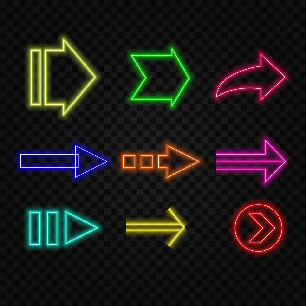 Purple neon light Loading arrow line Illustration. . Black background UHD 4k Illustration.23 vector