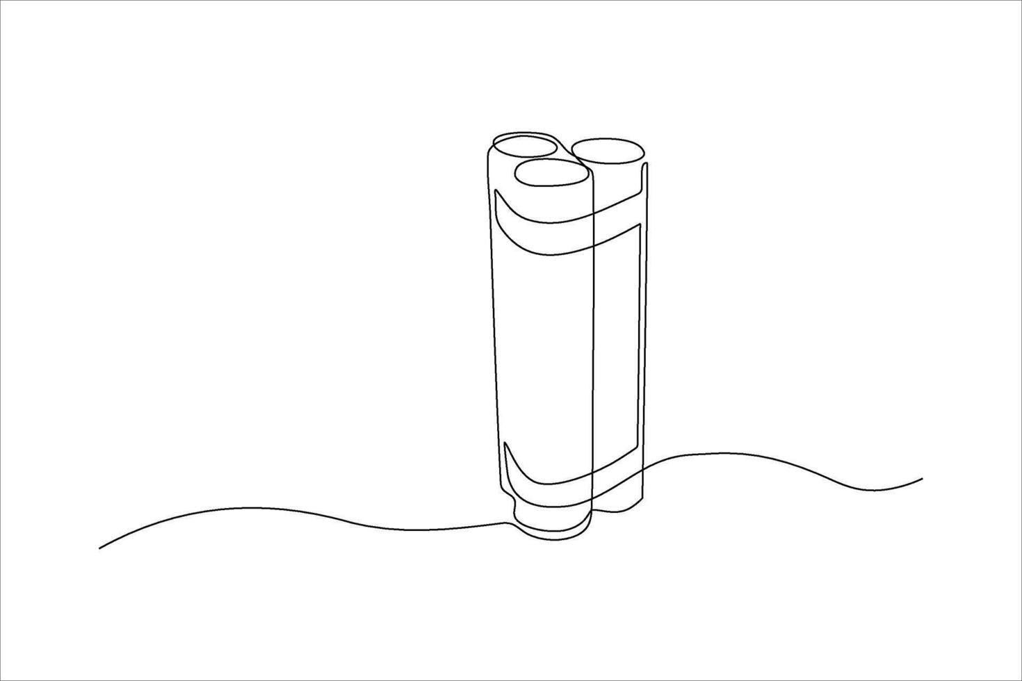 dynamite continuous line illustration vector