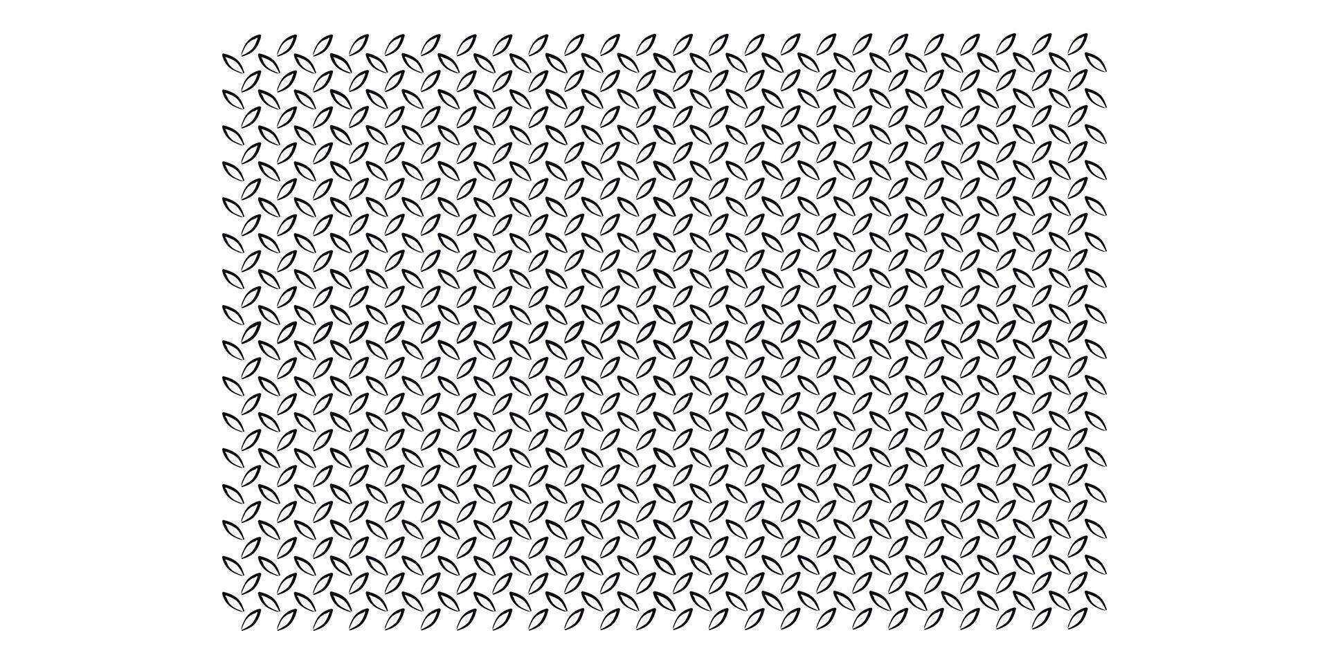 Continuous metal design with a diamond plate. Texture of diamond structure. background of metal structure. Stainless steel floor with black geometric tread. Image separated on a white backdrop. vector
