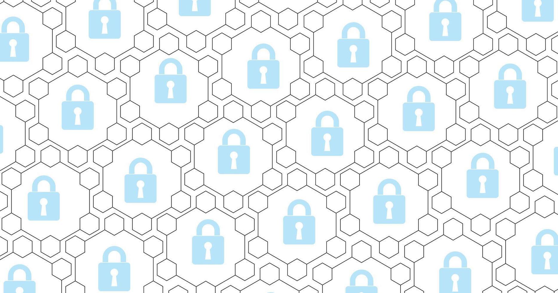 Security Padlock lock icon on white background. vector