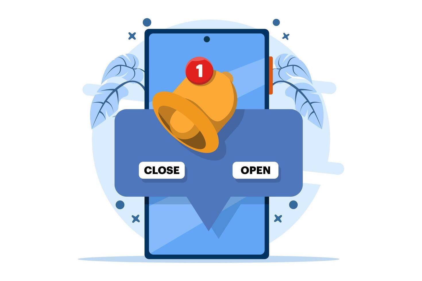 Reminder concept, notification page, alert notification. Reminder for business planning, email marketing, online advertising, important events, calendar reminders and schedules. illustration. vector