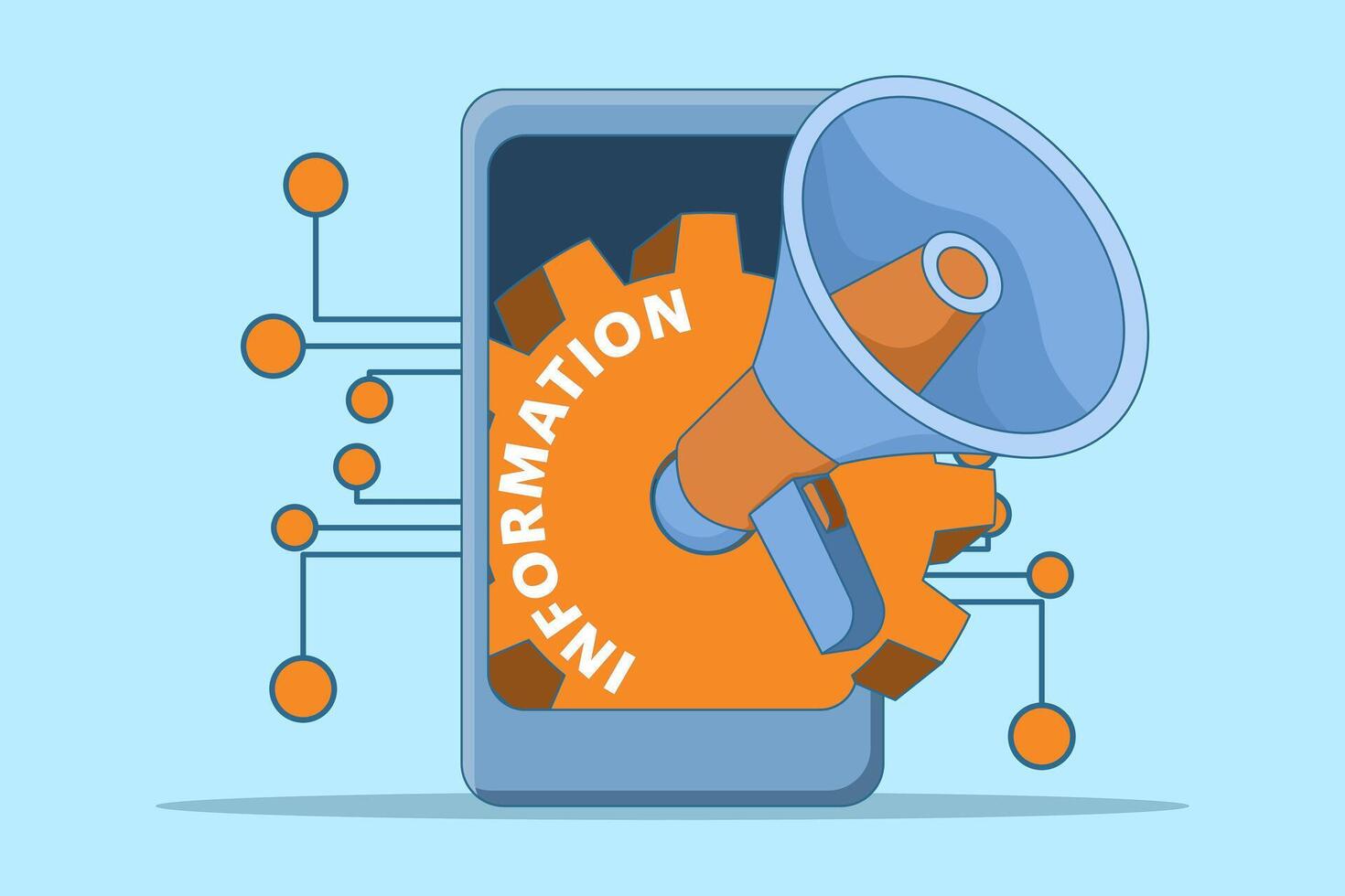 marketing automation with AI business technology. Email campaigns, lead nurturing, data analysis and personalized content. Artificial intelligence marketing automation with customer segmentation. vector