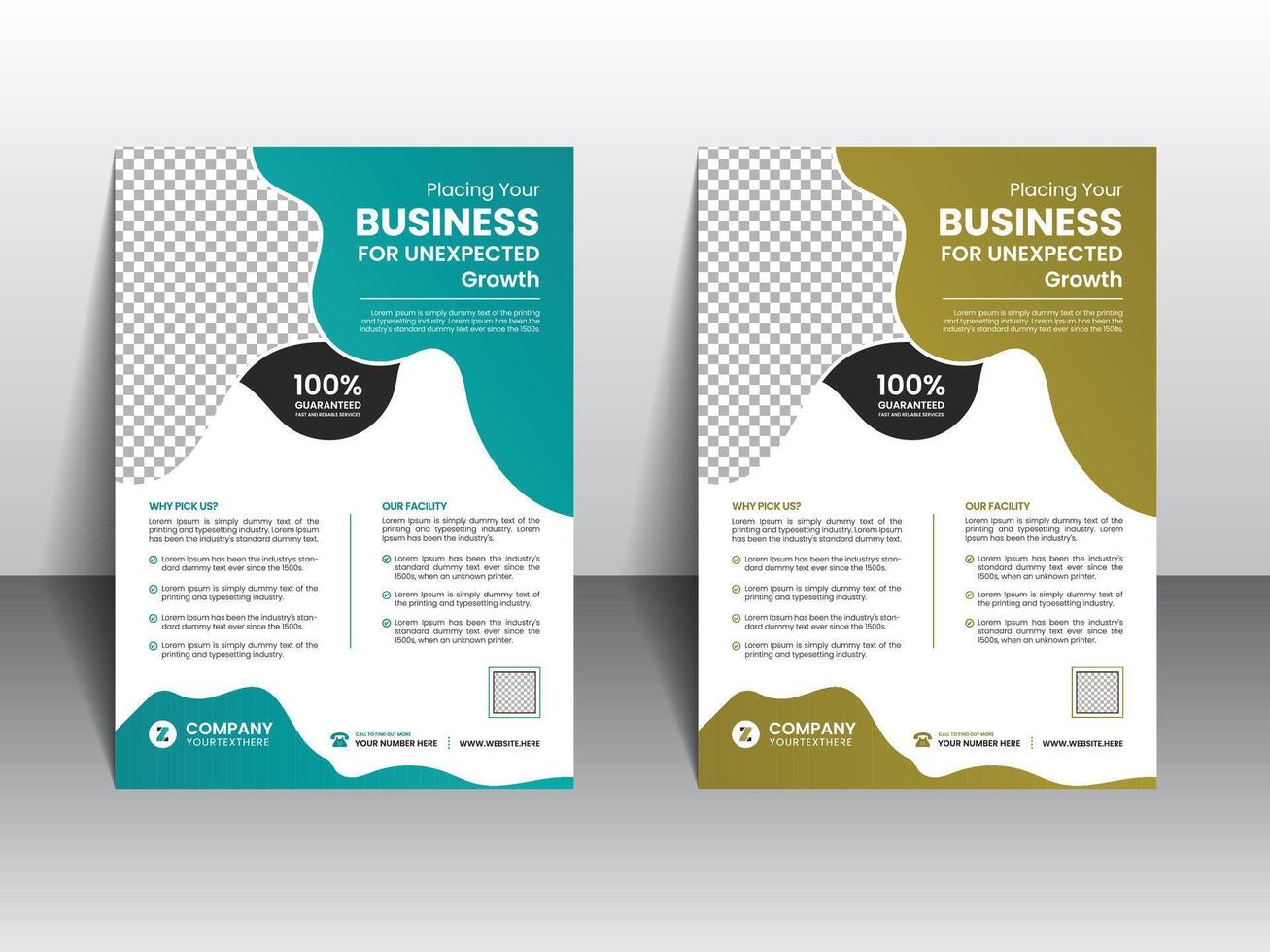 Creative corporate business flyer template design vector