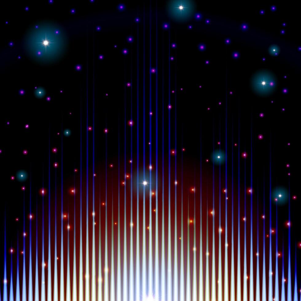 Mystic shiny sound sign with sparkles vector