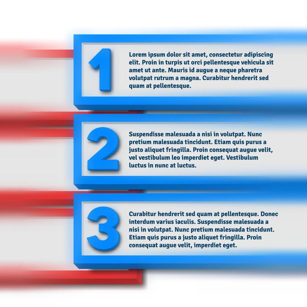 Infographics with blurred option bars vector