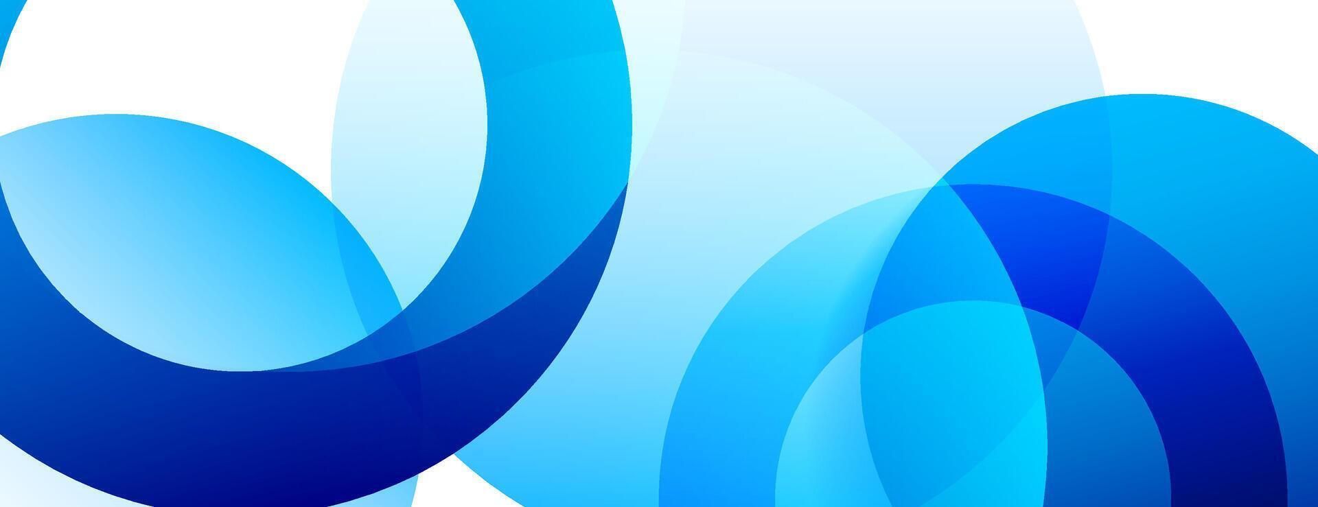 blue gradient geometric background with circles. great for corporate design vector