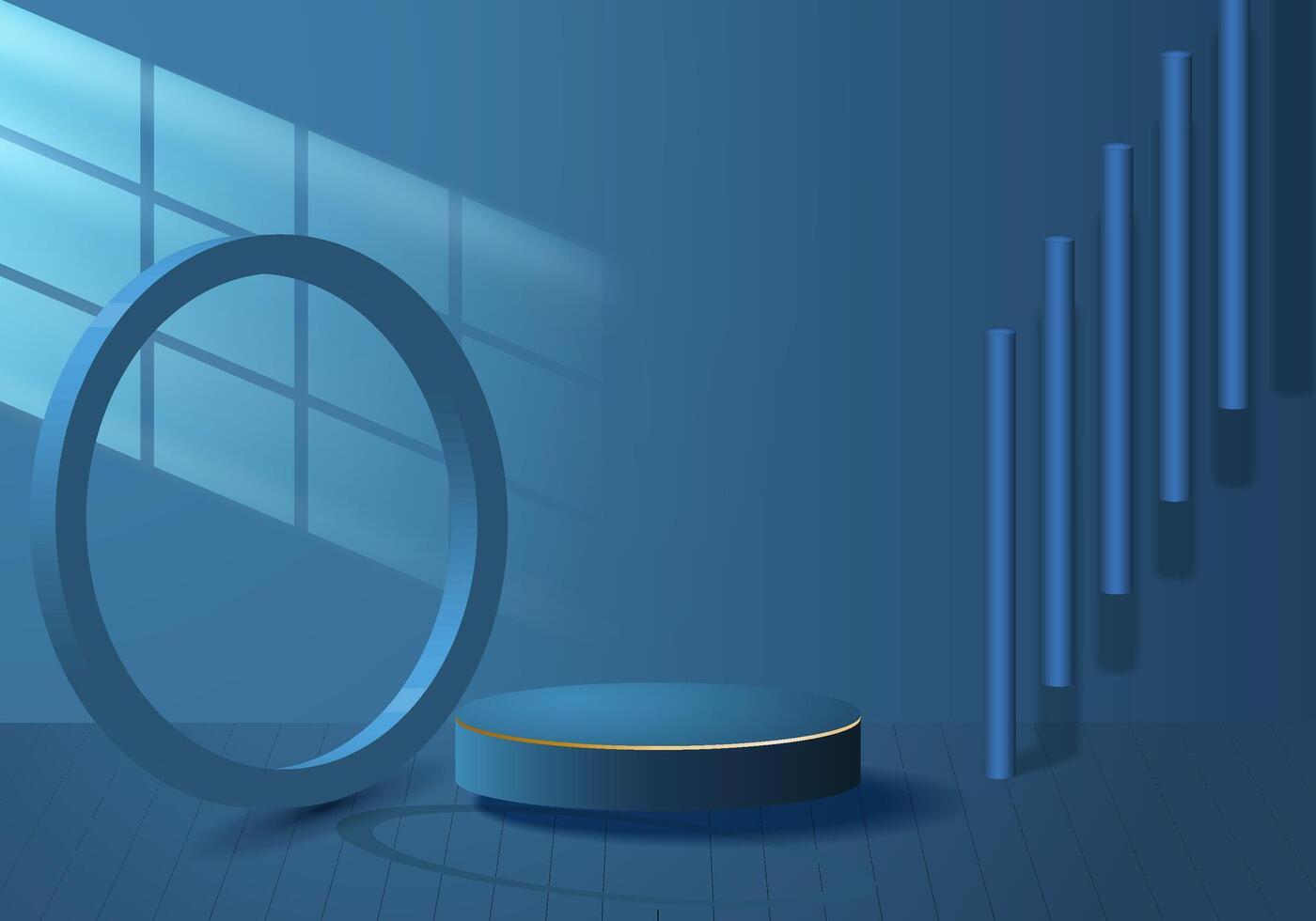 Abstract minimal background. Perfect three dimensional podium illustration for showing your products. vector