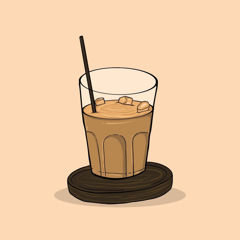 a cup of coffee illustration vector