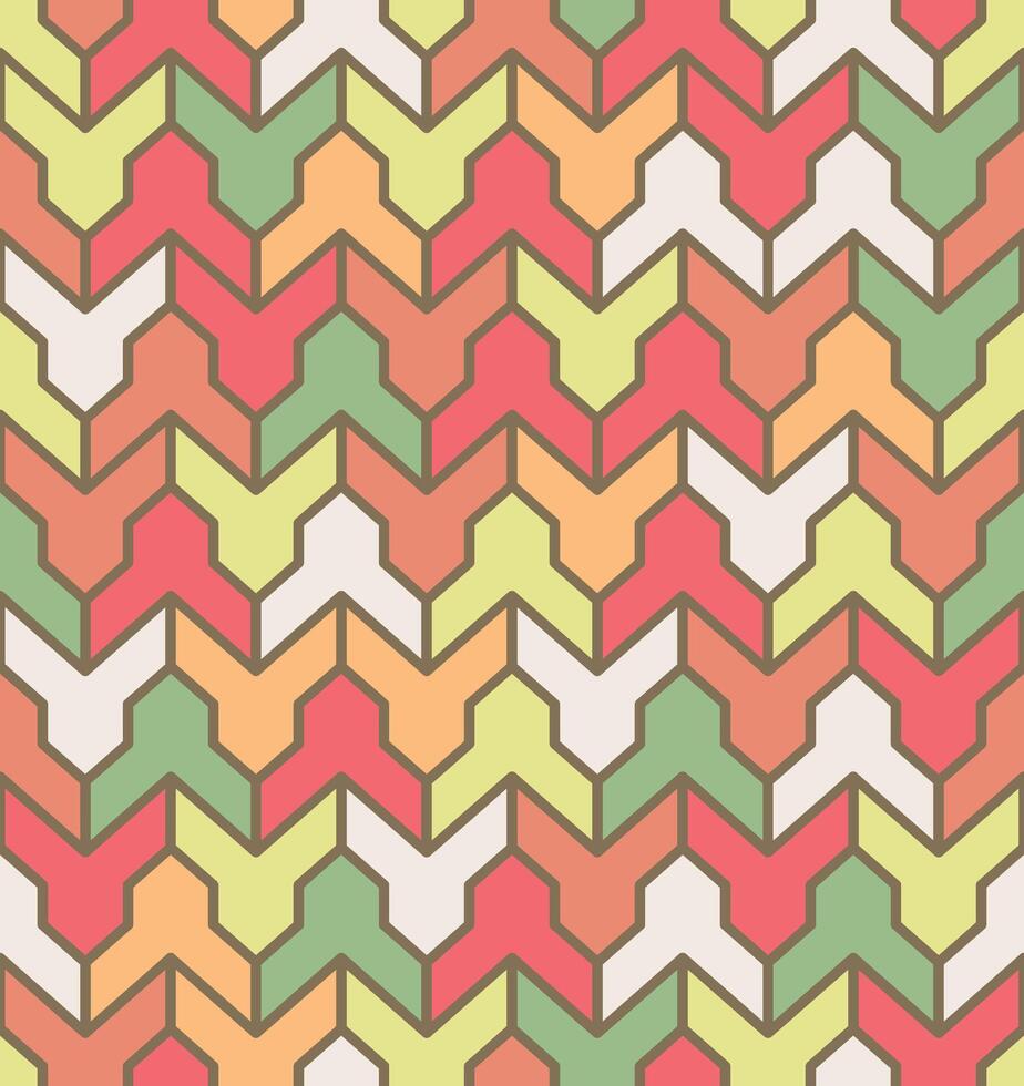 abstract multi colored geometric pattern vector