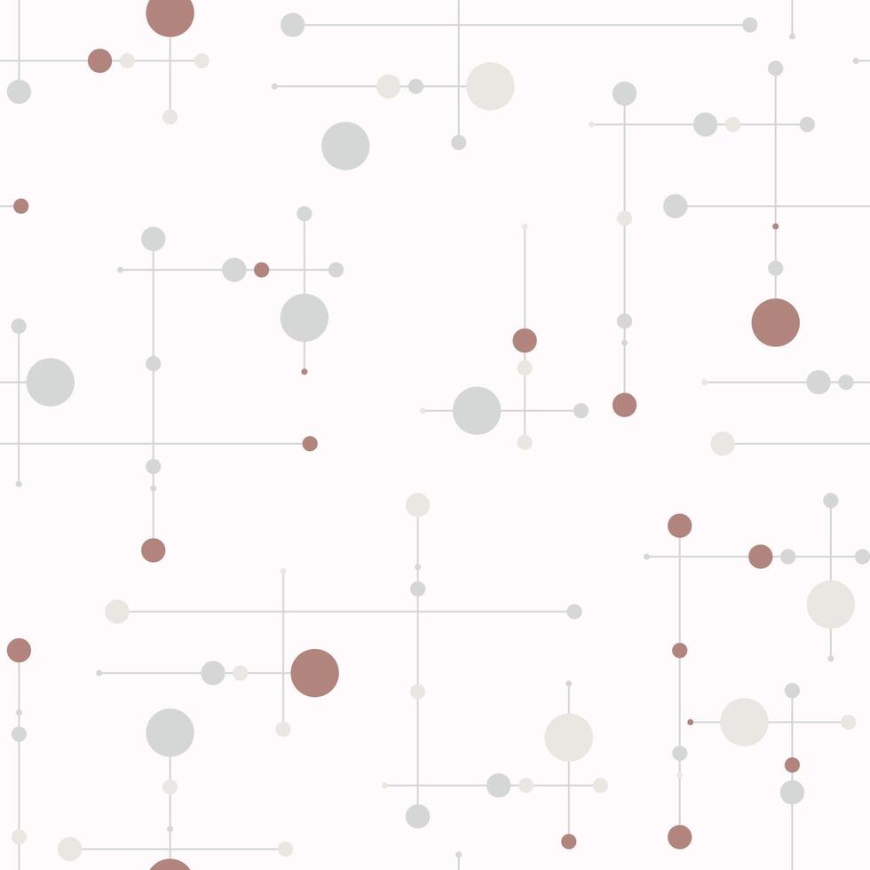 abstract line and circle pattern vector