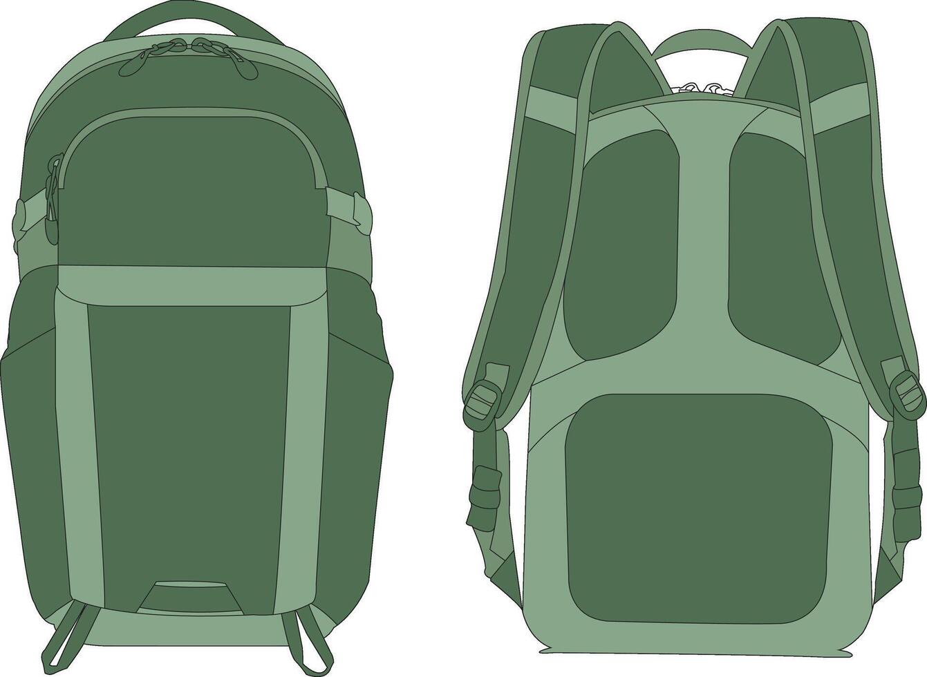cartoon Backpack Isolated, Backpacker, Backpack Icon, School Backpack line icon, line icon isolated Backpack vector