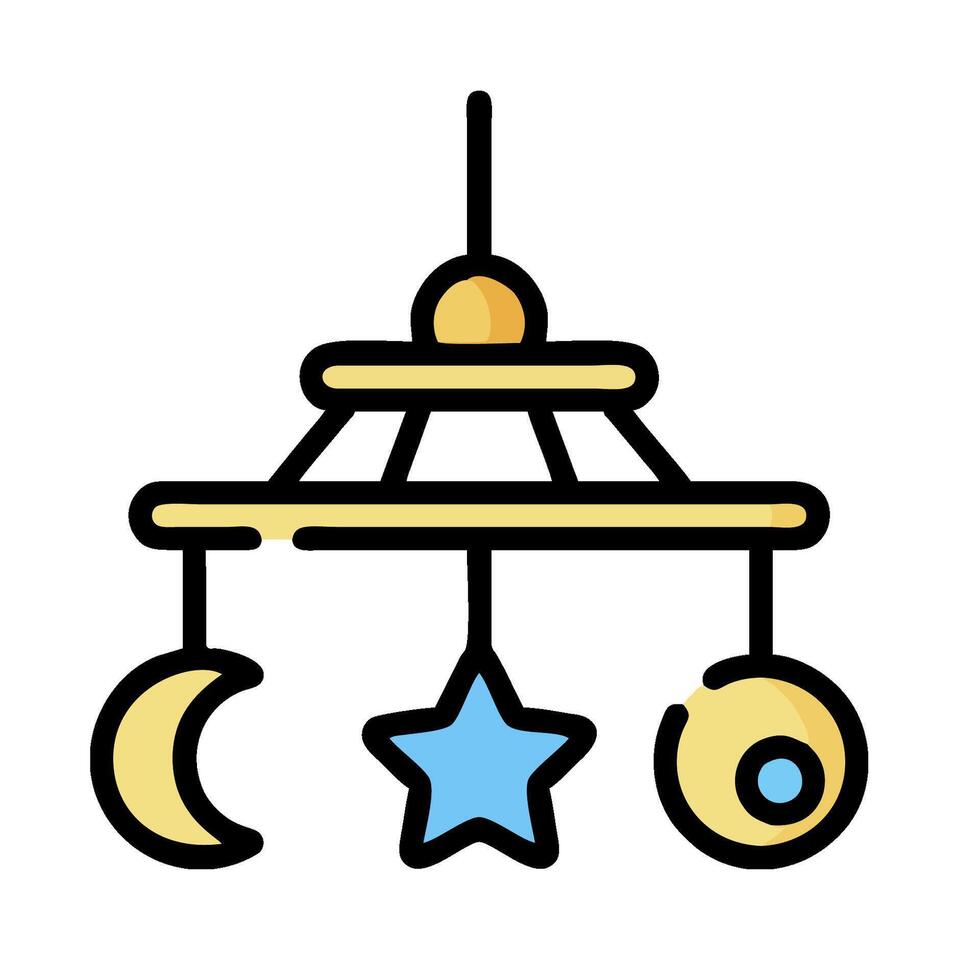 Baby crib icon illustration vector