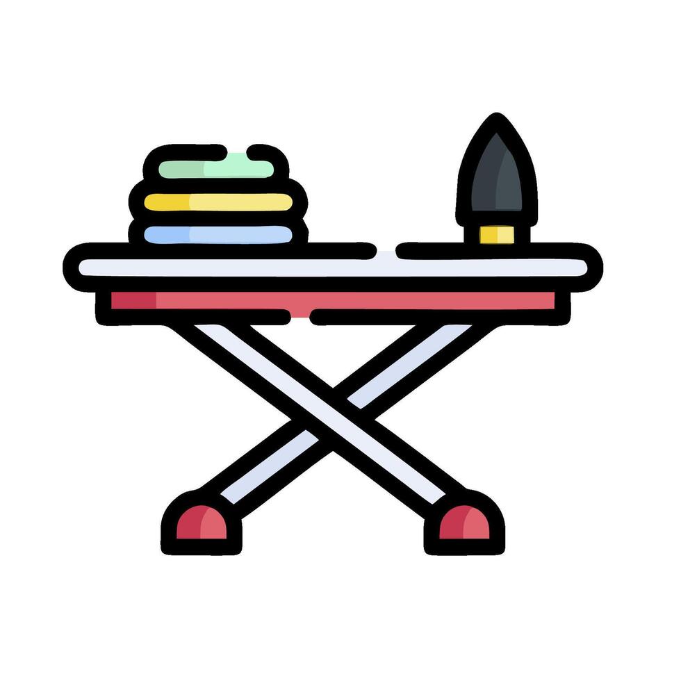 Ironing board icon illustration vector