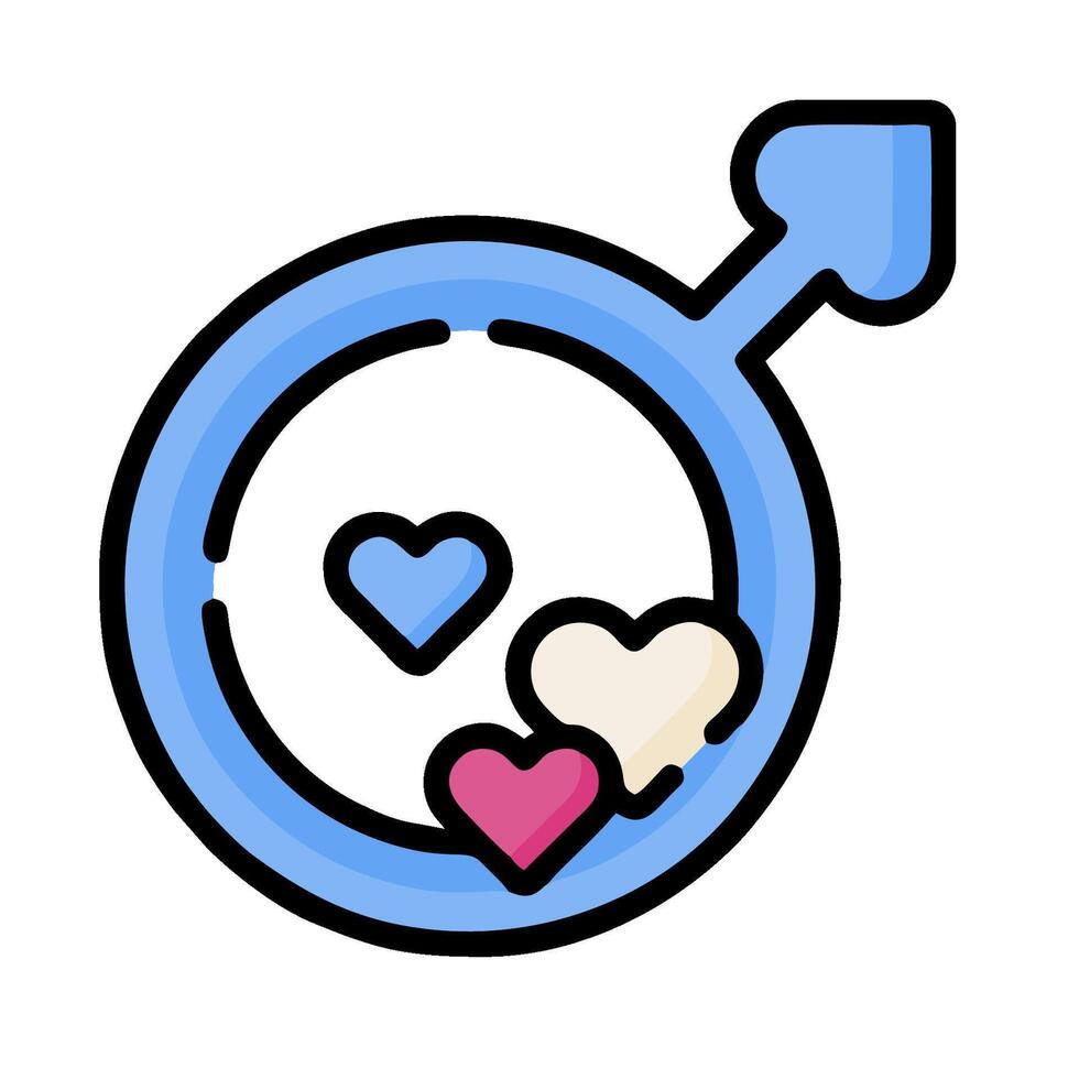 A heart and a clock icon vector