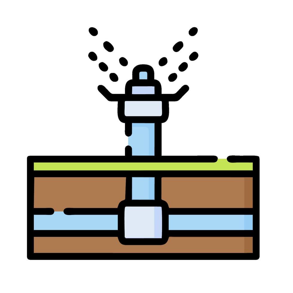 Water sprinkler icon illustration design vector