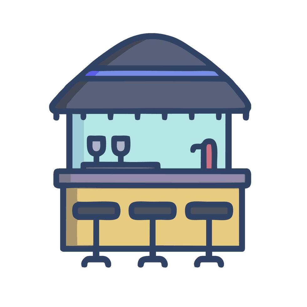 Bar icon, restaurant, bar, bar counter, bar, bar counter, bar, bar counter vector