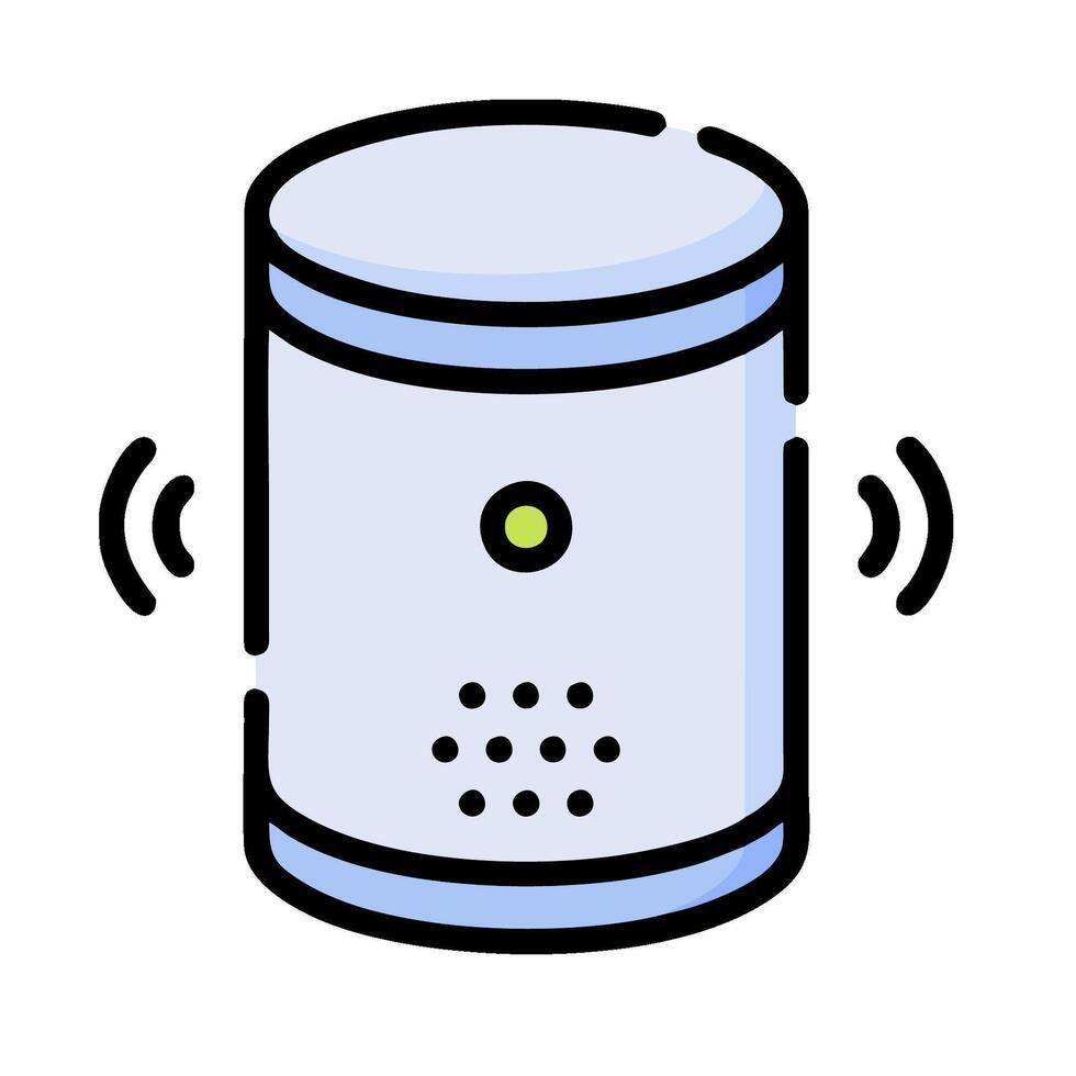 A white container with a green dot on it vector