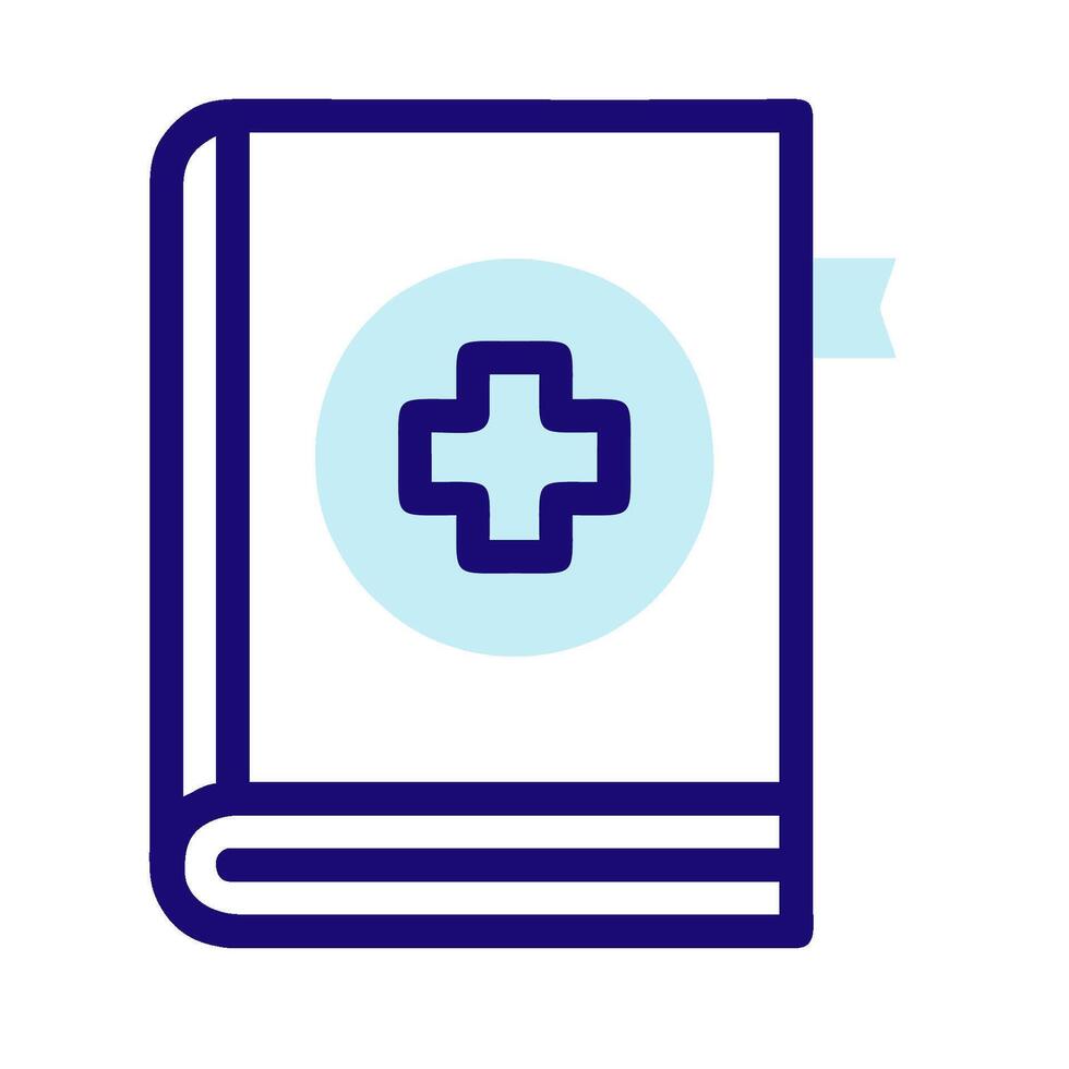 A book with a cross on it vector