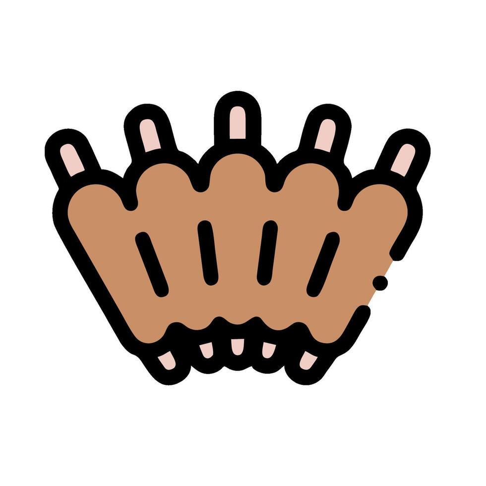 A group of four fingers with four fingers on each hand vector