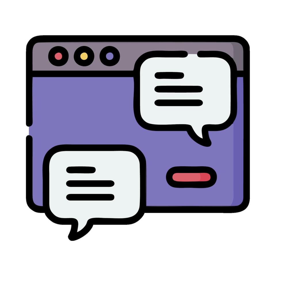 Chat icon chat communication illustration design vector