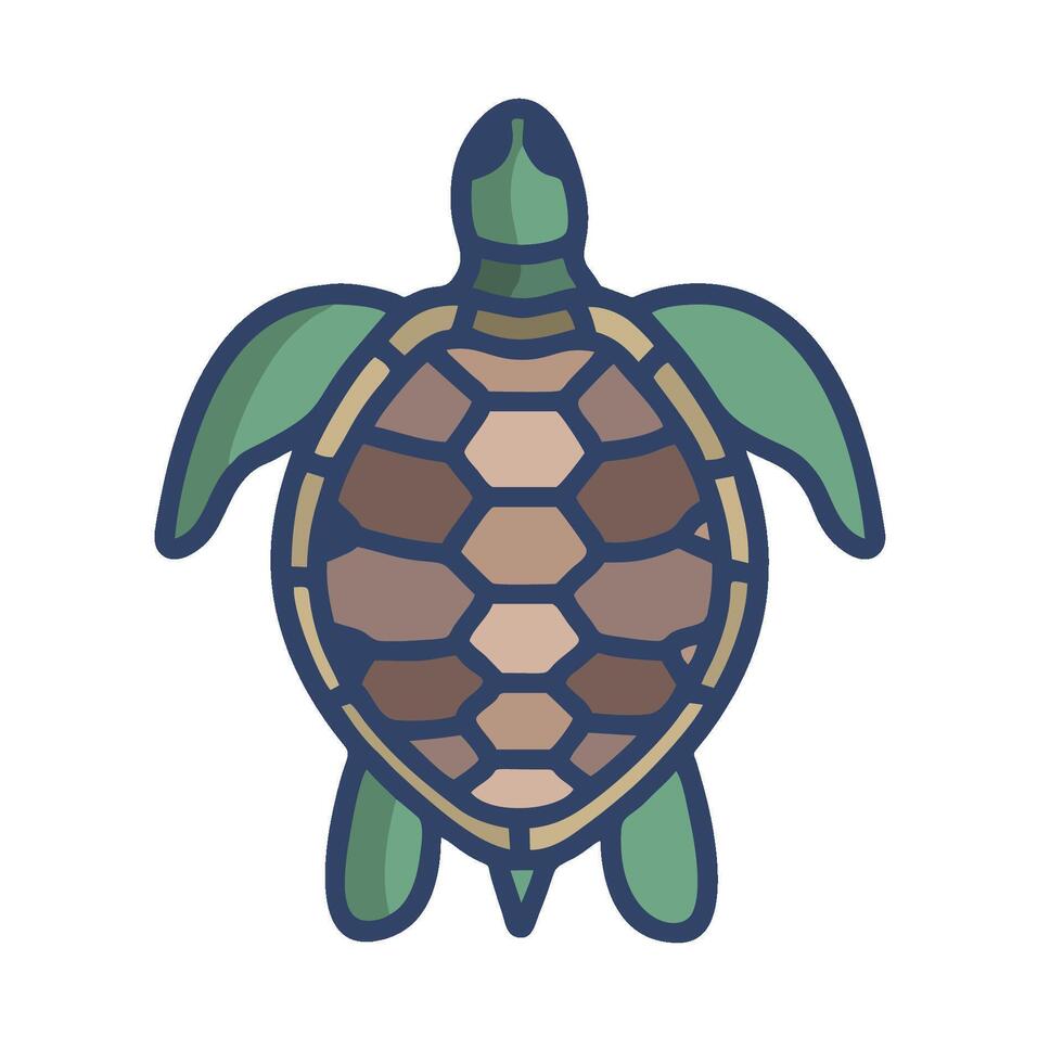 A turtle icon on a white background vector
