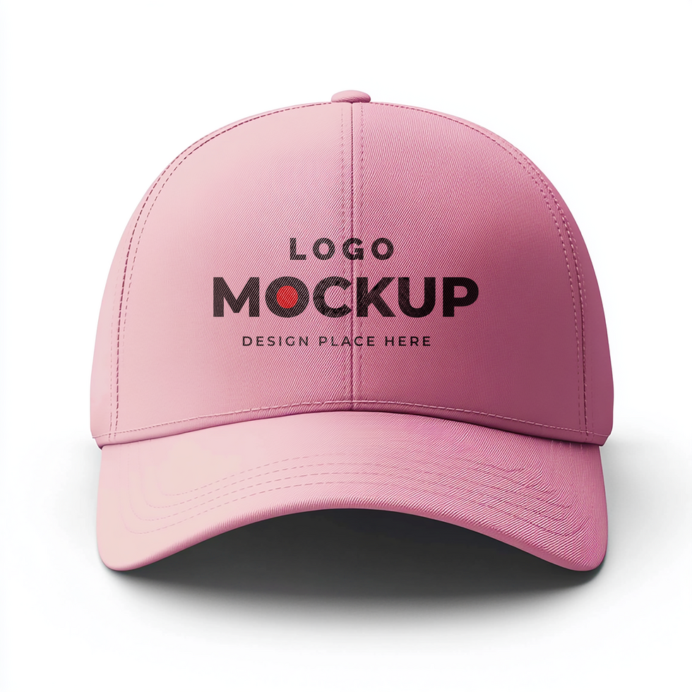 cap front view mockup psd