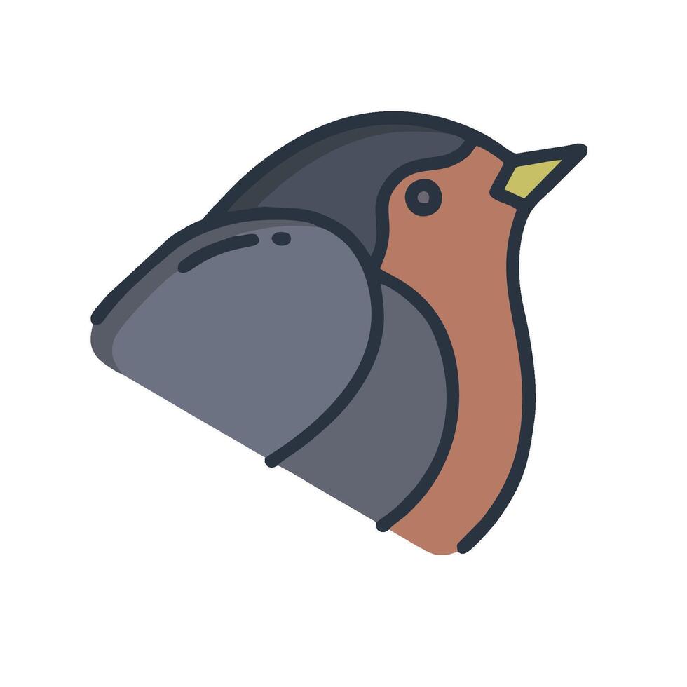 A bird icon on a white background vector