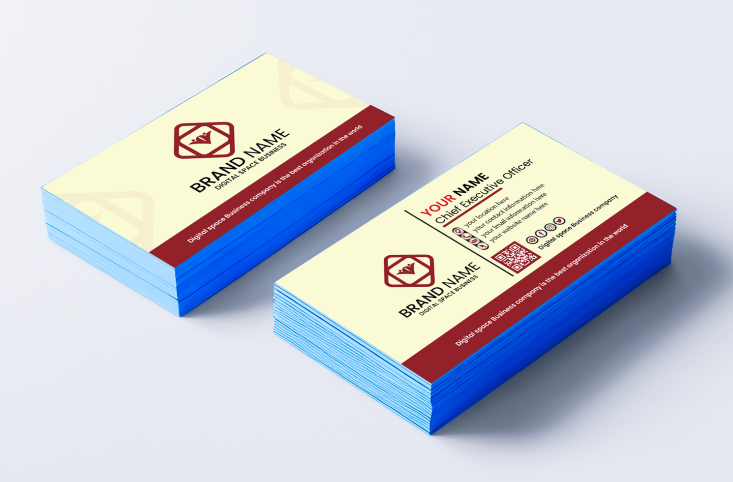 Modern Professional Business Card Mockup Design Just Exclusive Visiting Card Mockup psd