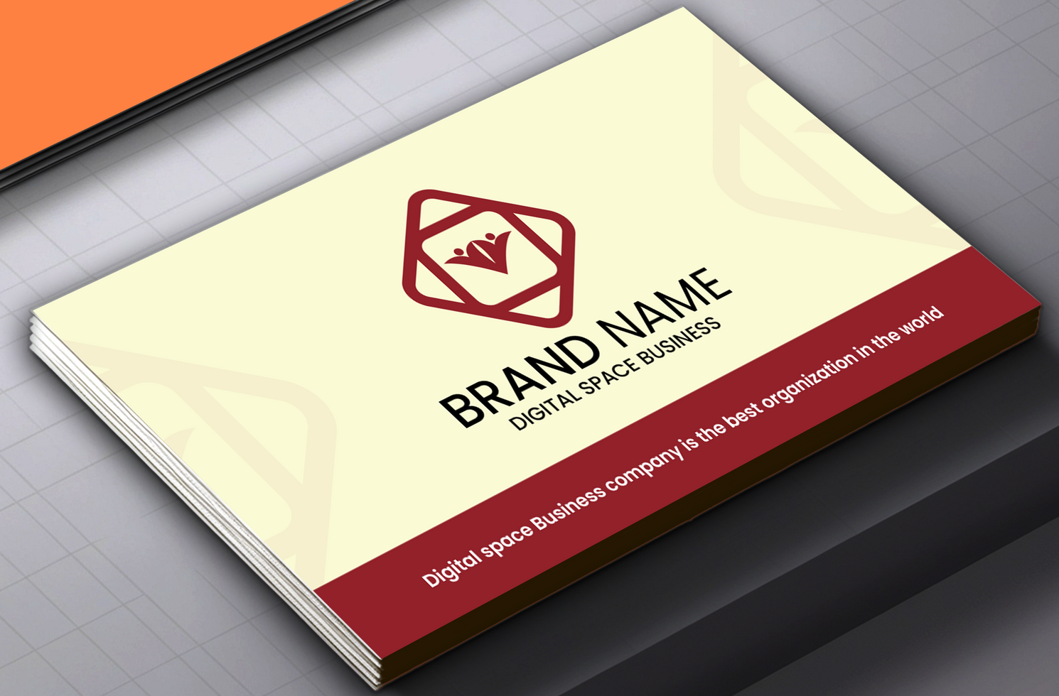 Simple Business Card Mockup Design psd