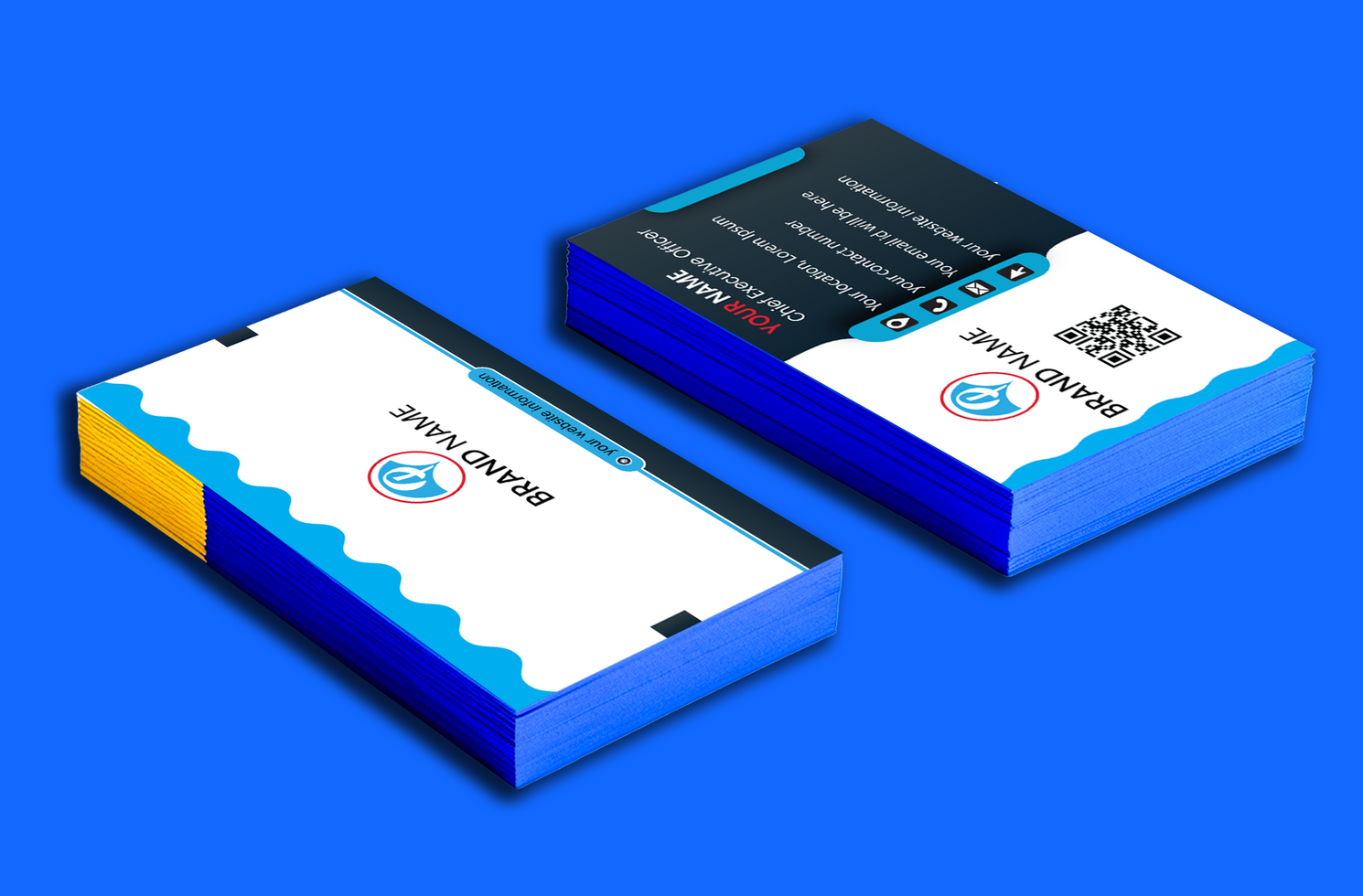 Professional Modern Exclusive 3d Business Card Mockup Design psd
