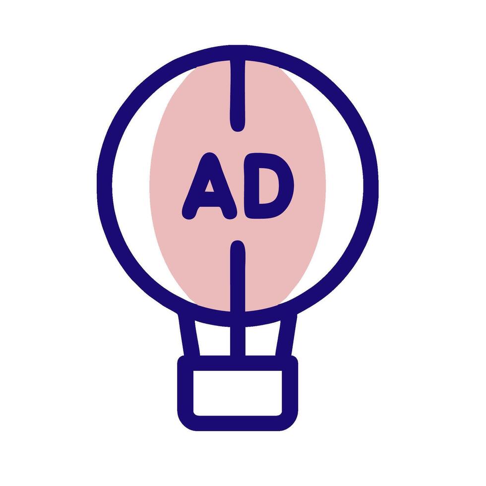 an ad for an ad in a hot air balloon vector