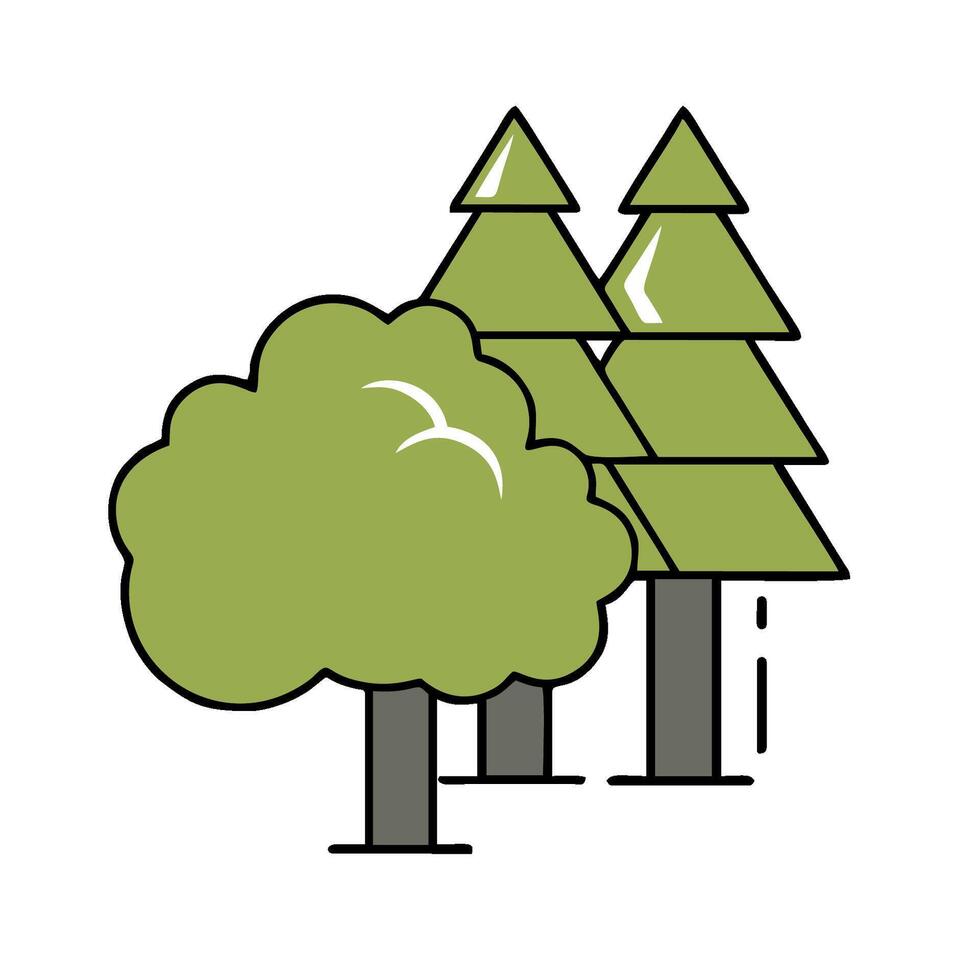 forest icon illustration design vector