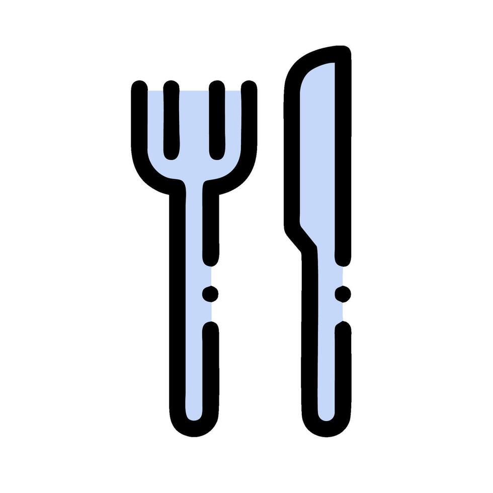 fork and knife icon illustration vector