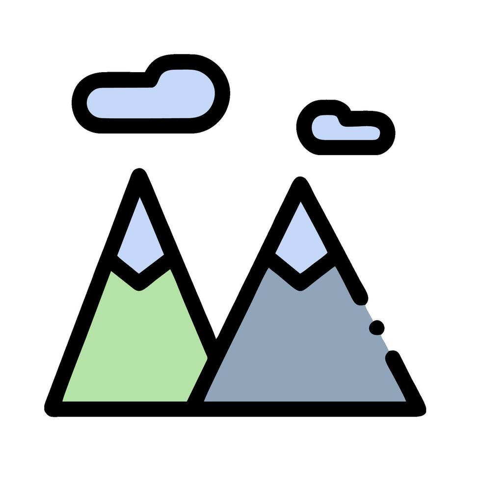 mountains icon illustration vector