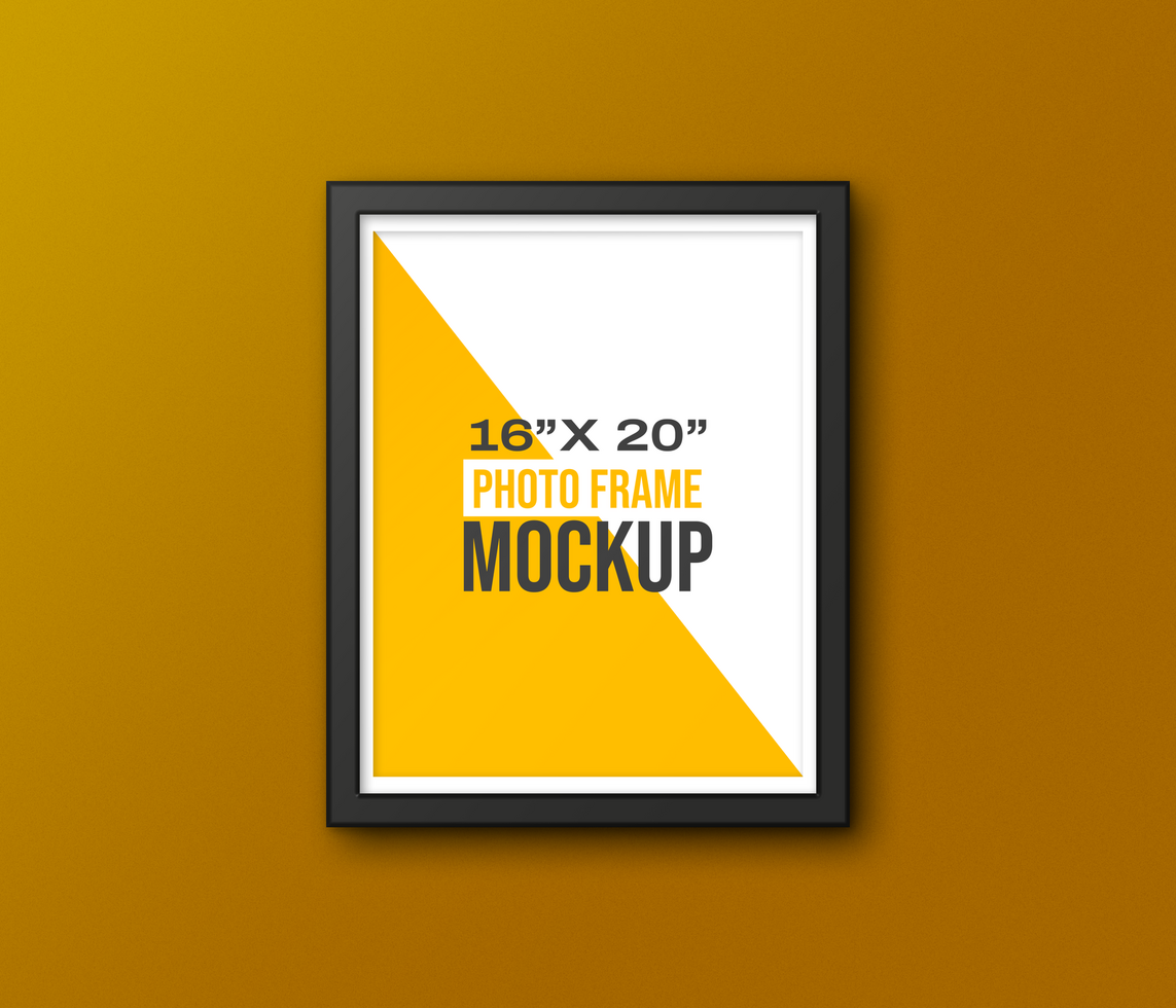 Fully Editable 16x20 Photo Frame Mockup Template psd