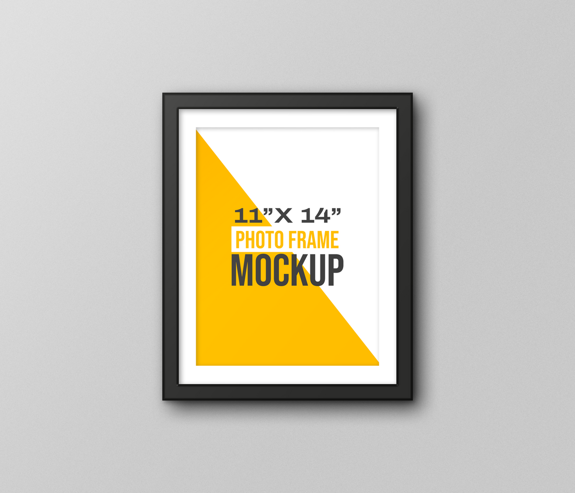 Fully Editable 11x14 Photo Frame Mockup Template psd