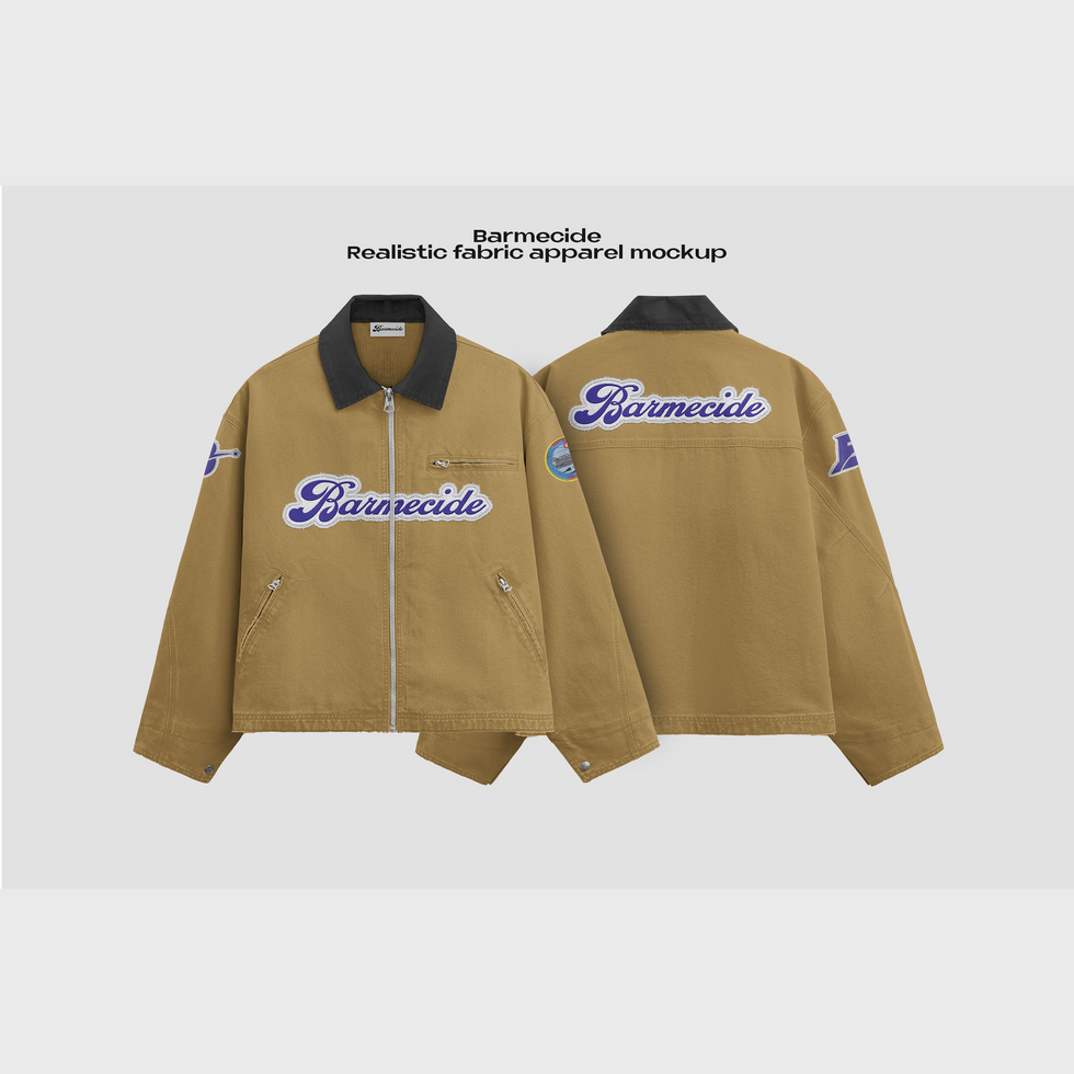 work jacket mockup psd