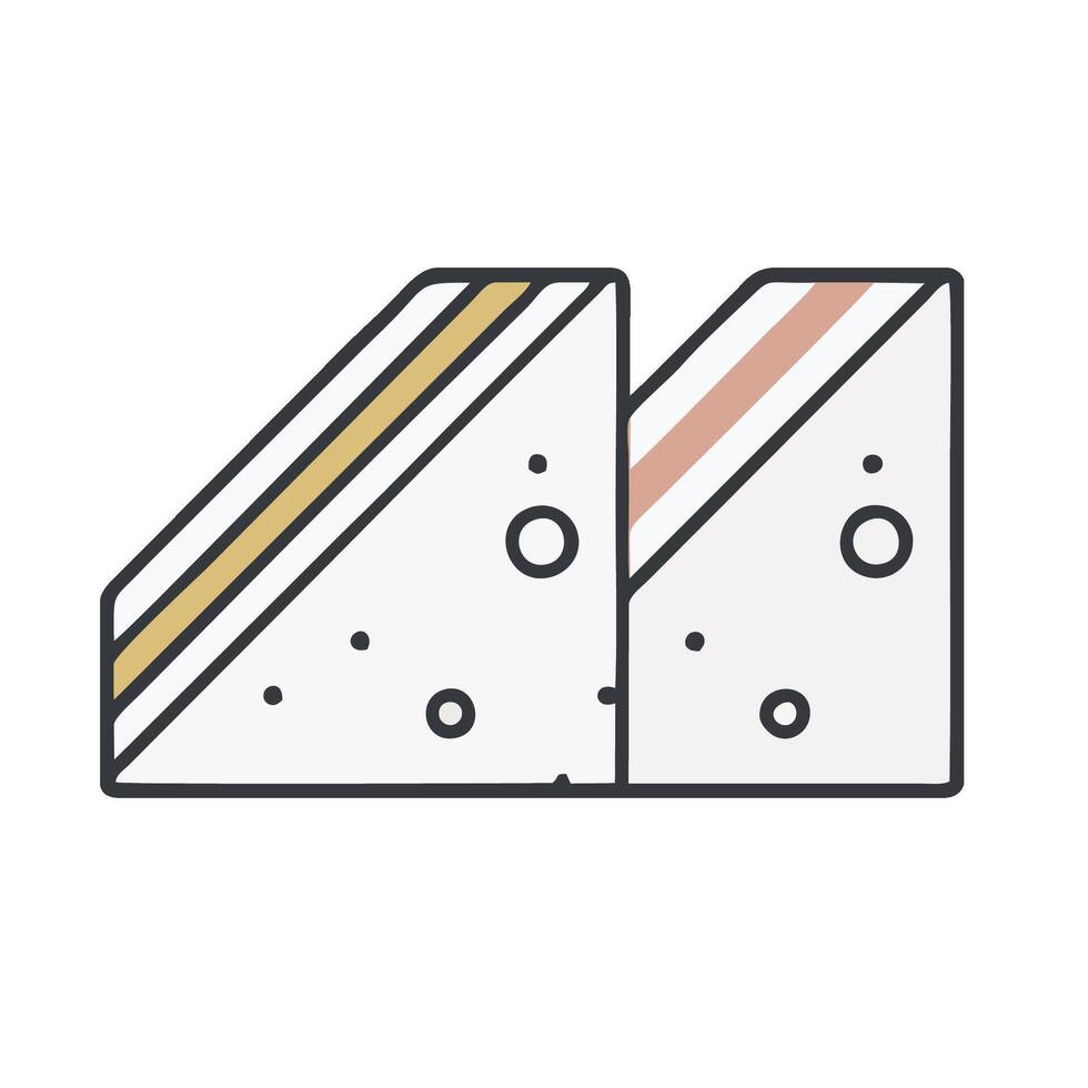 cheese icon, line icon, illustration vector