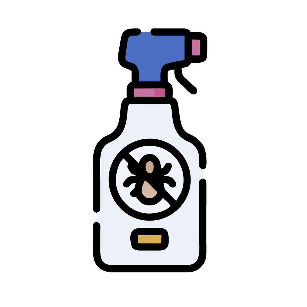 a spray bottle with a spider on it vector