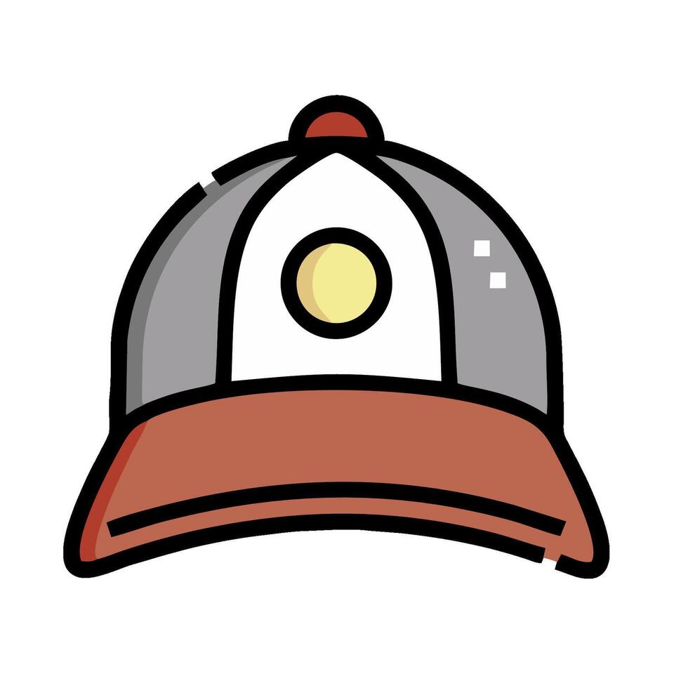 a baseball cap with a yellow sun on it vector