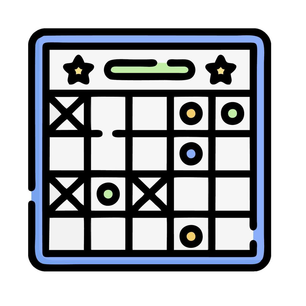 a game board with squares and stars on it vector